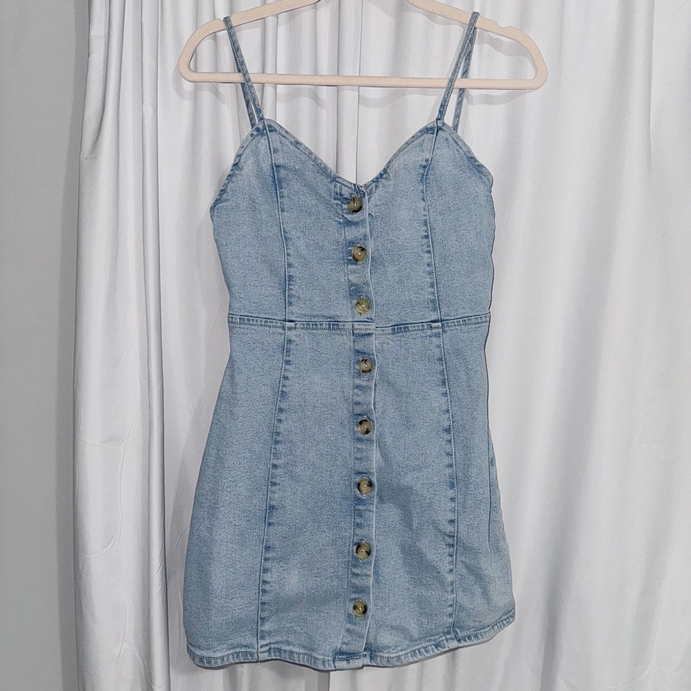 Zara Blue Denim Mini Dress